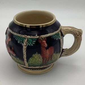 Vintage Marzi & Remy German Pottery Mug with Deer Design